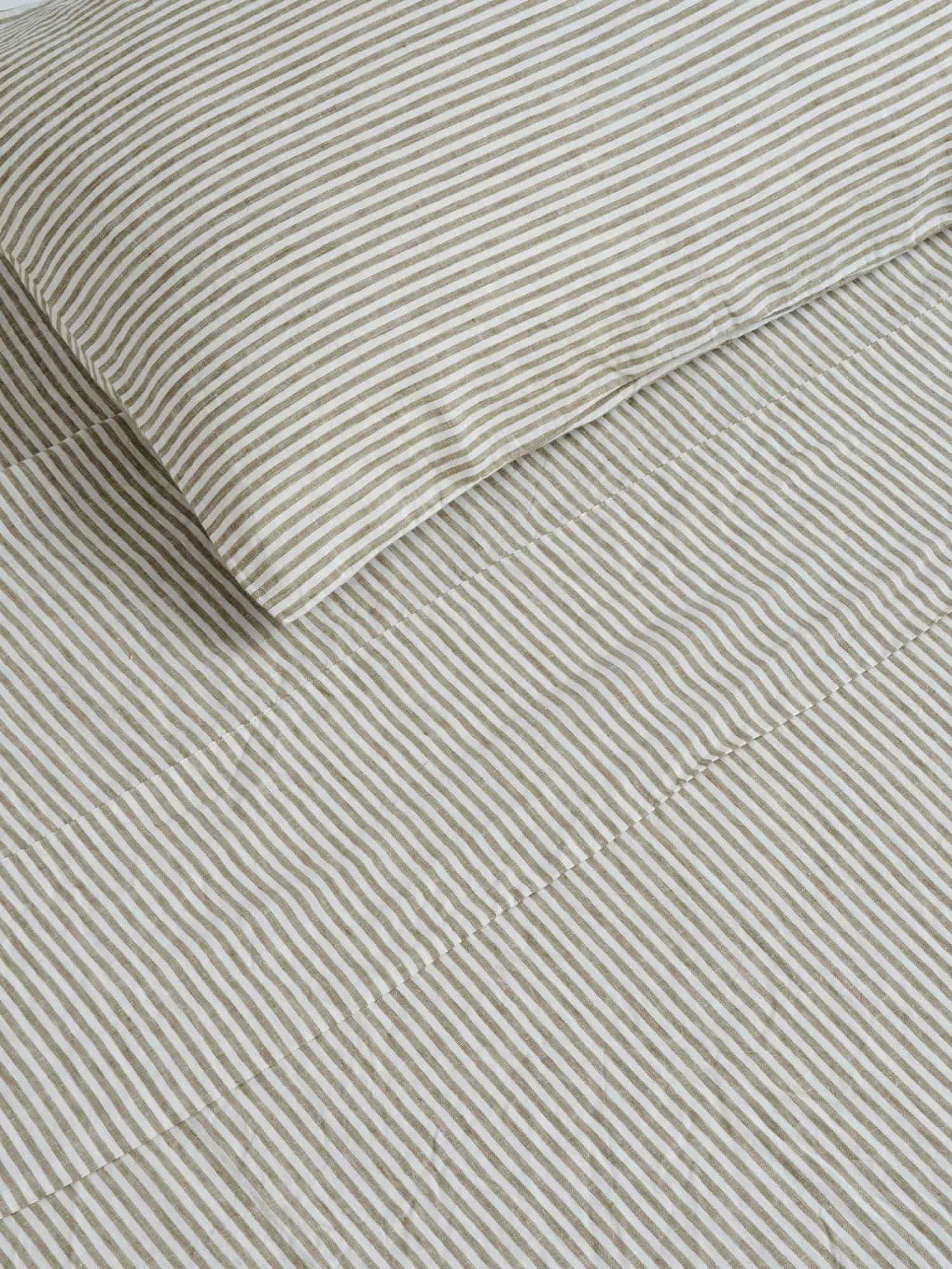 olive stripes pillowcases