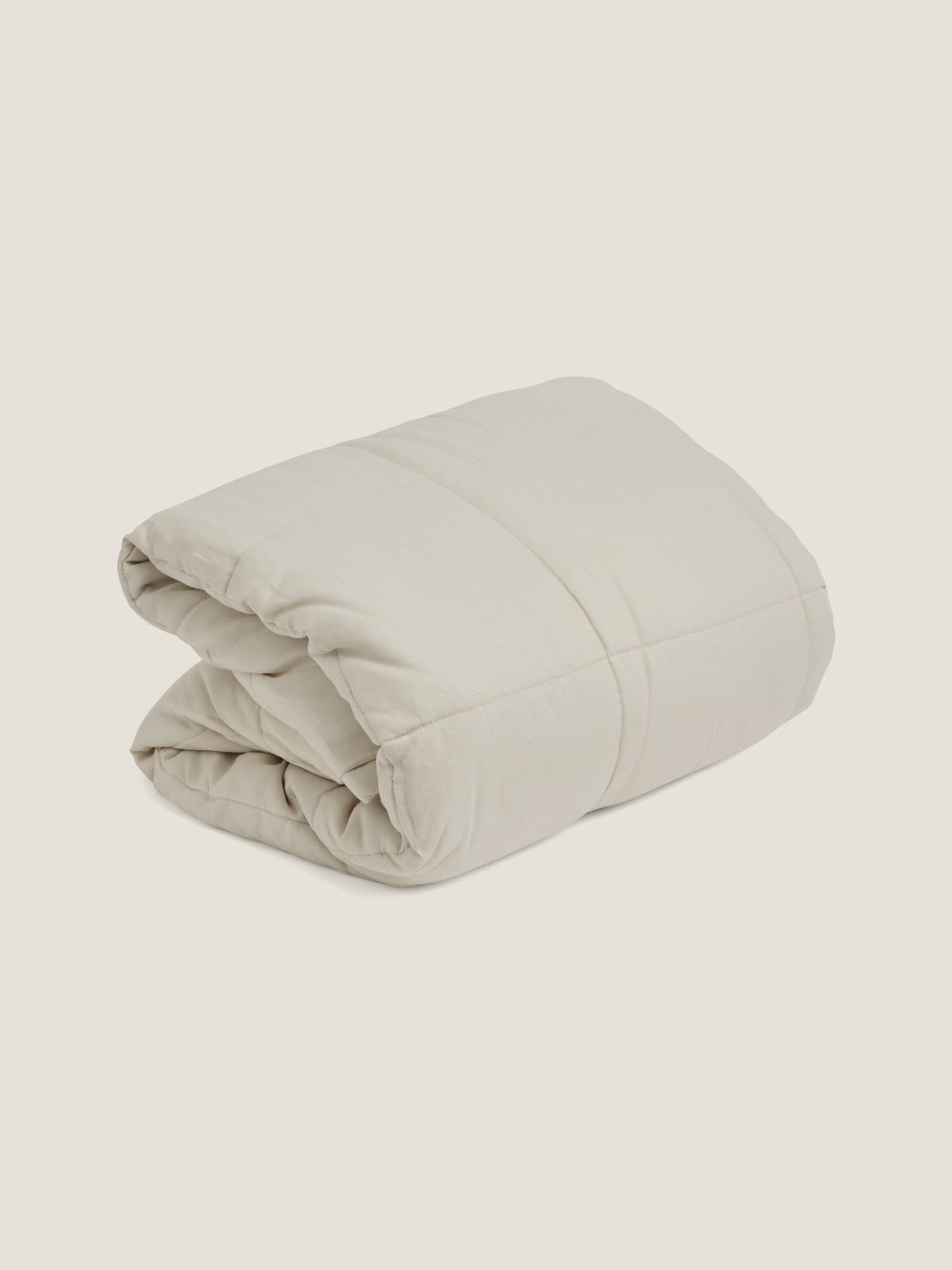 quilt cover in cream