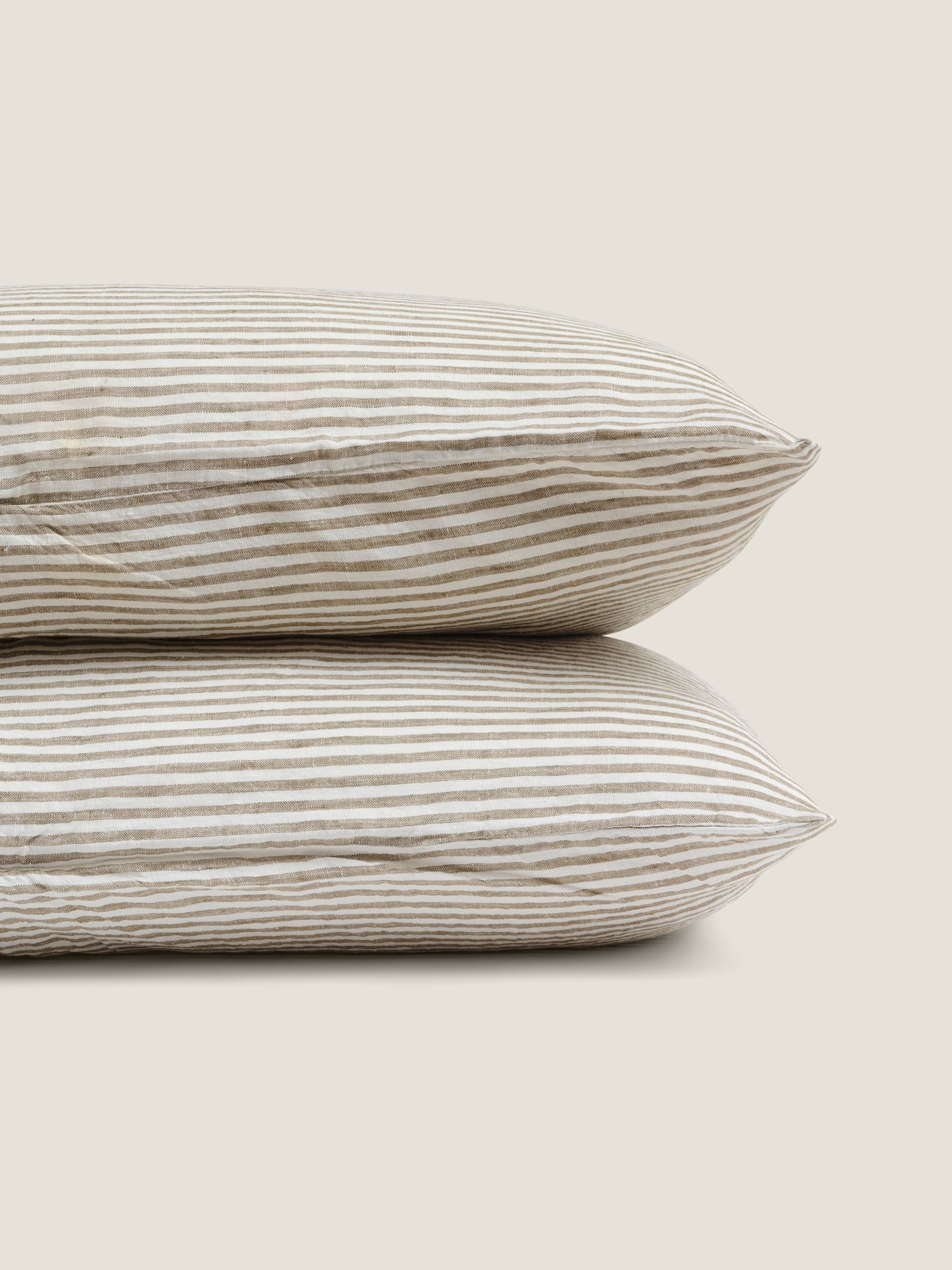 olive stripes pillowcases
