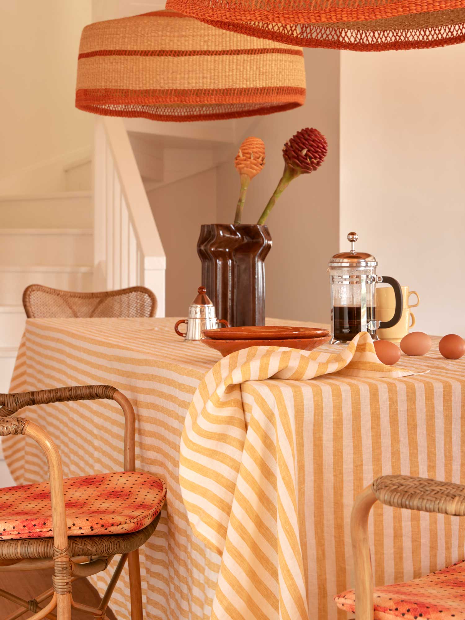 EILEEN Yellow Stripe, Italian Classic Linen