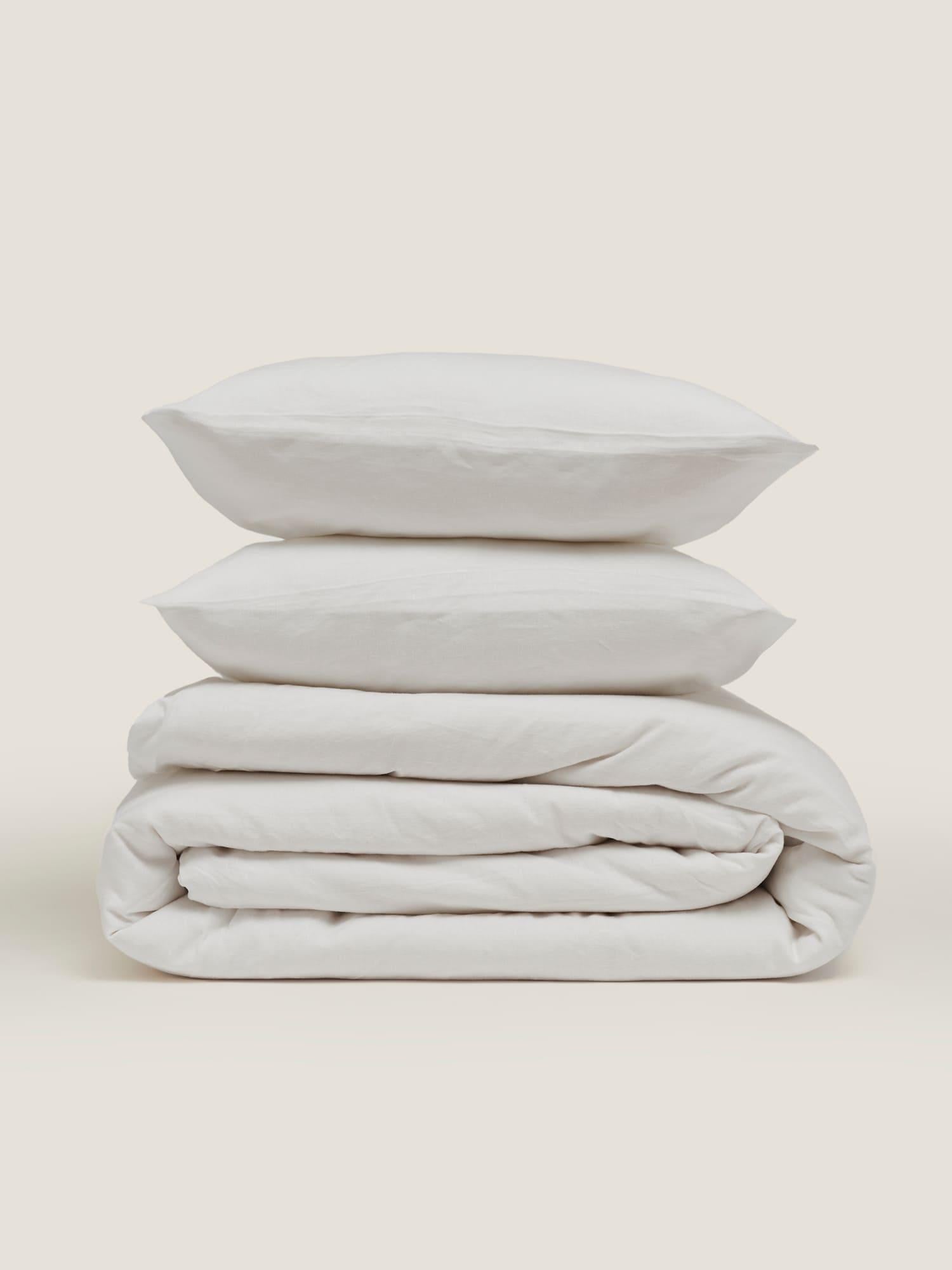 Linen Duvet Cover White