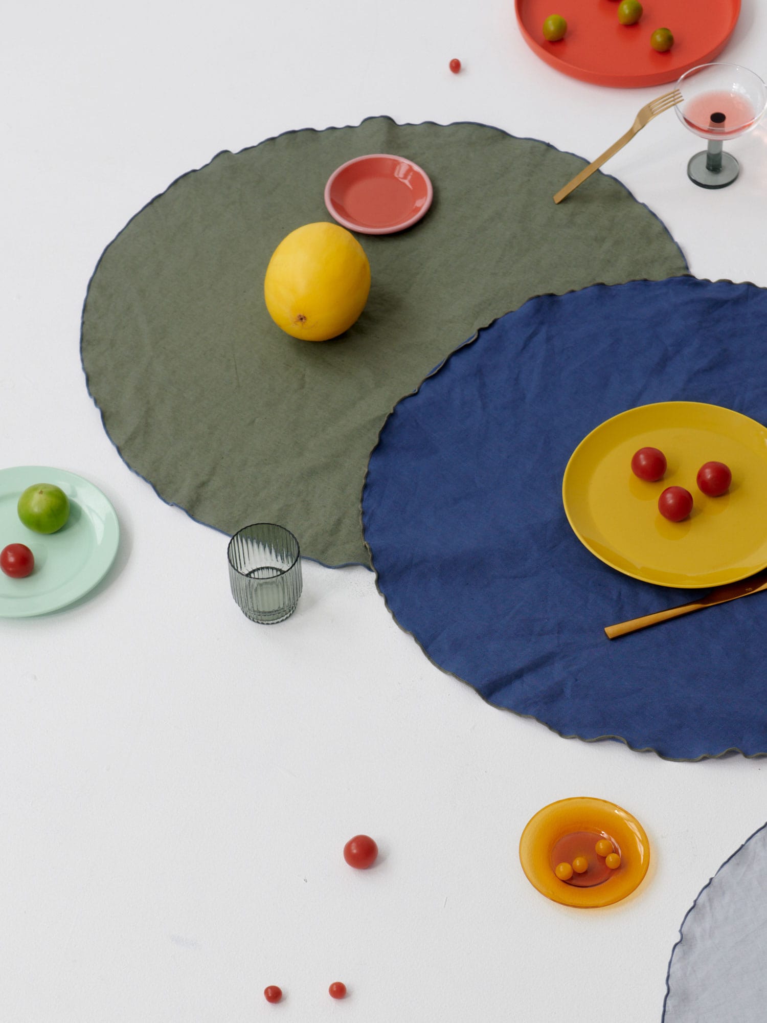 Extra Large Placemat set (2 units) in Pickle