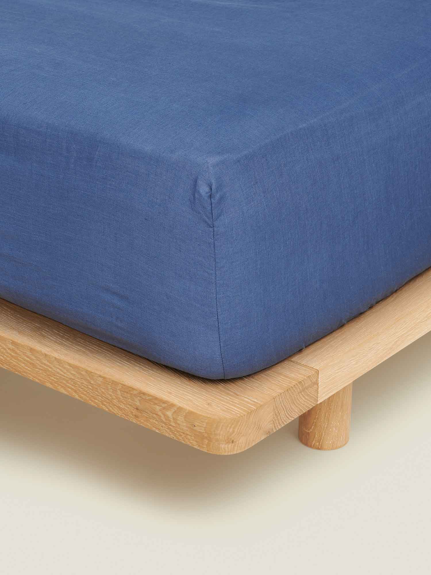 Fitted Sheet in Marine Blue