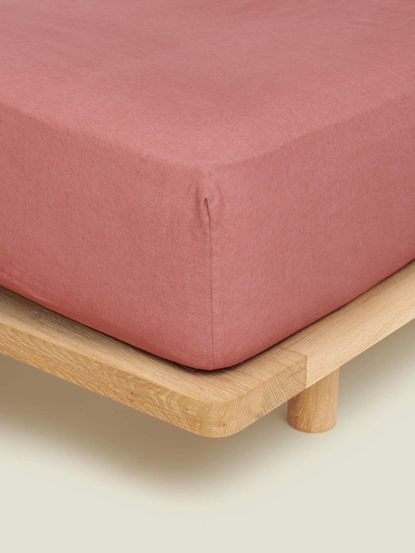 Fitted Sheet in Vintage Pink