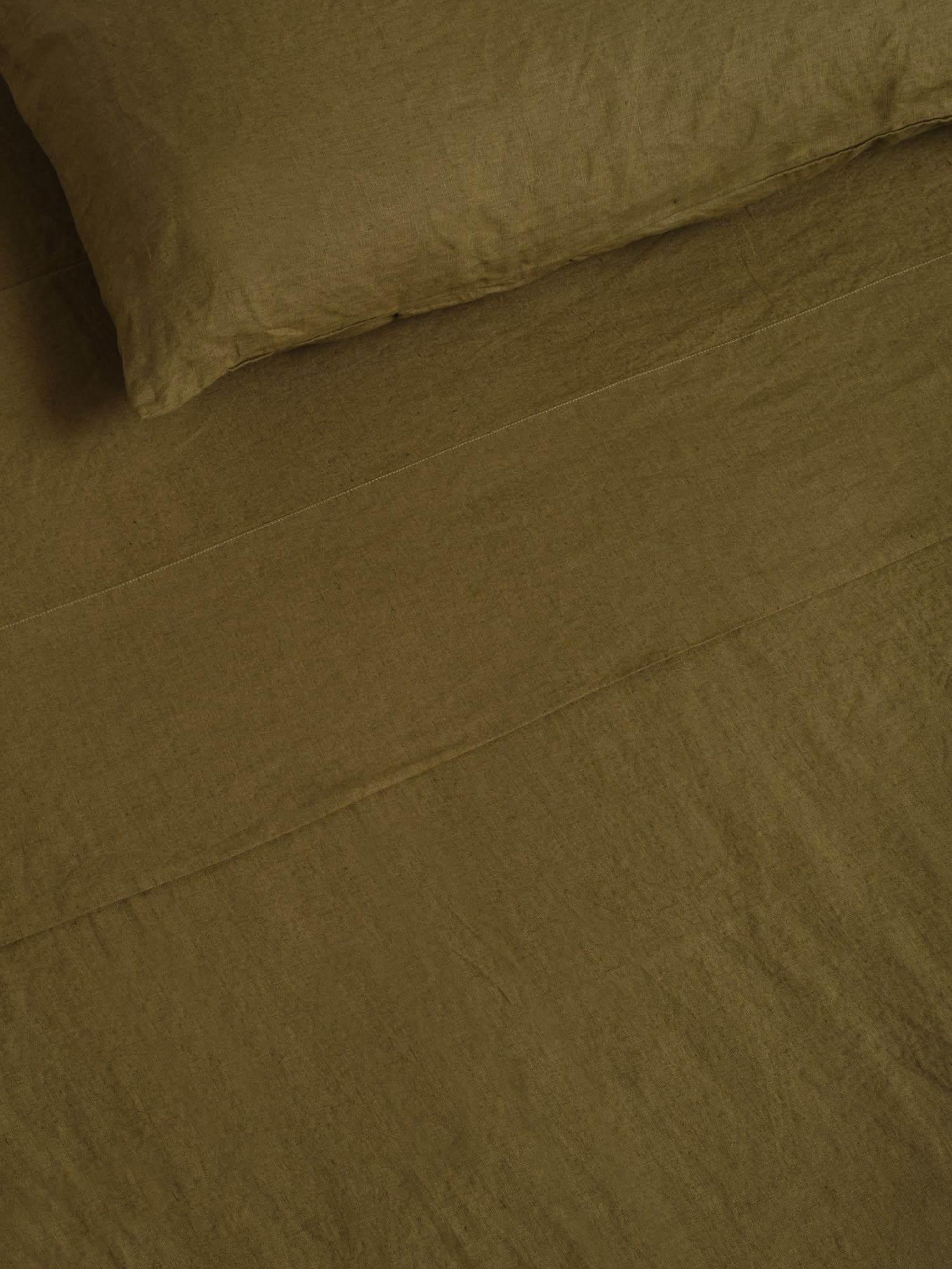 flat sheet in olive