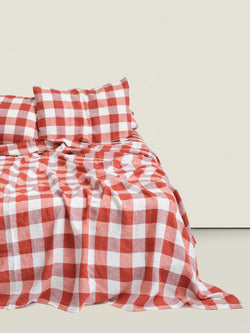 sheet set in paprika