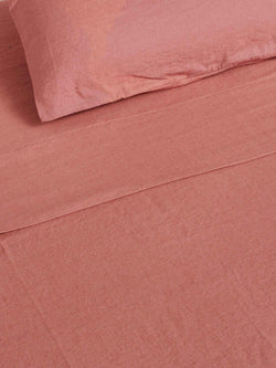 Flat Sheet in Vintage Pink