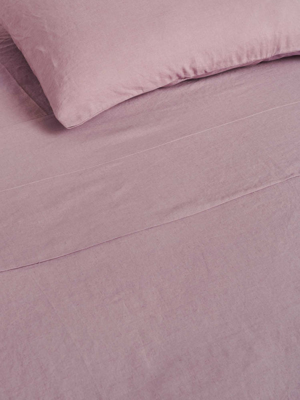 100% Linen Pillowcase Set (of two) in Violet