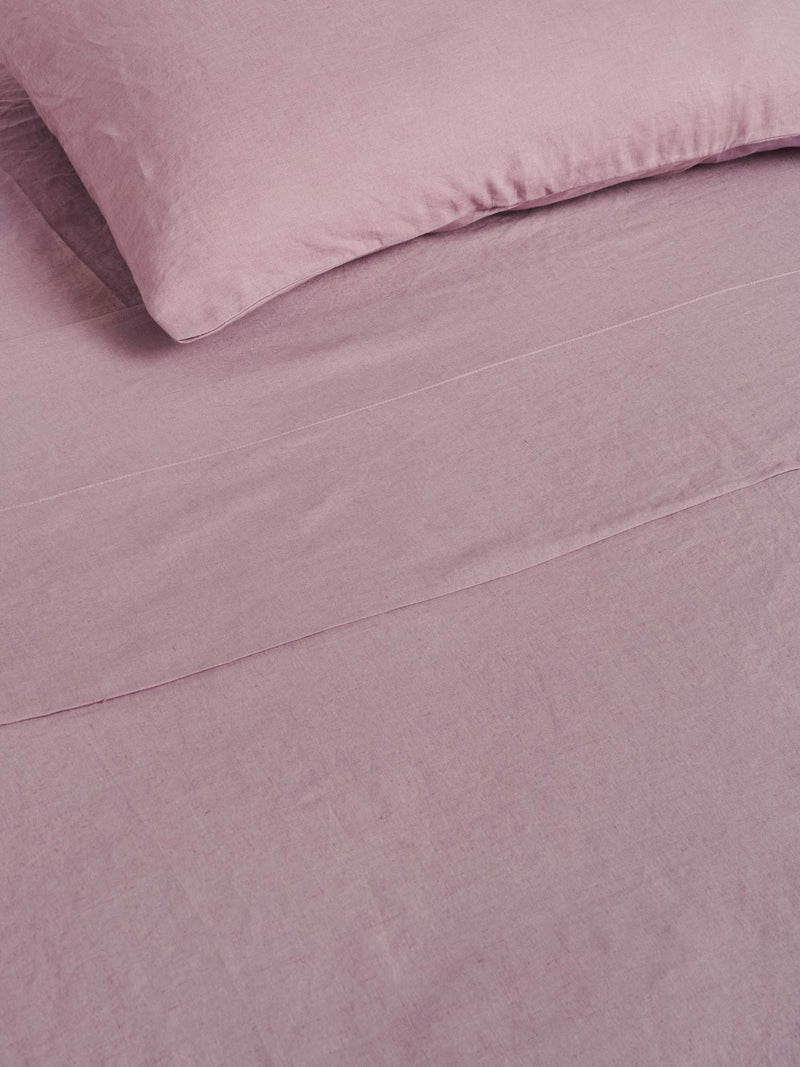 100% Linen Duvet Set in Violet