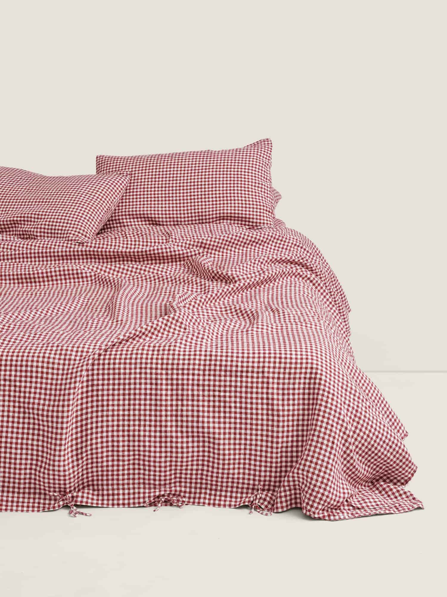 Duvet Cover in Pinot Gingham