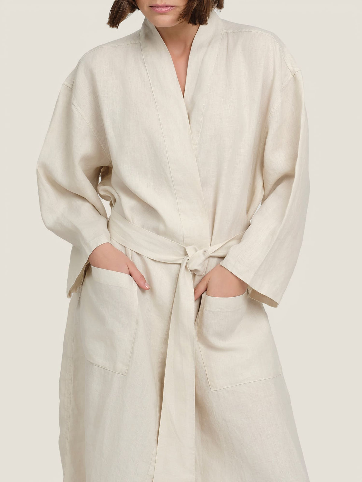 Linen Robes | Buy 100% Pure French Linen Bath Robes – Carlotta+Gee