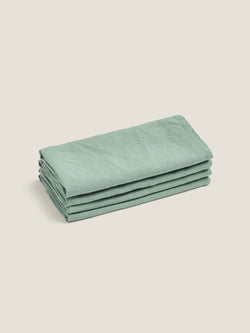 100% Linen Napkin set (4 units) in Green Fig