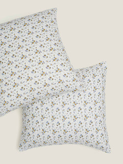 Euro Pillowcase Set in Summer Flower