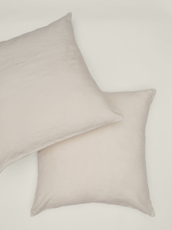 european pillowcase in cream