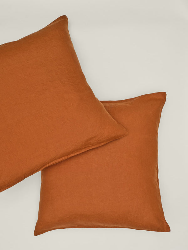 european pillowcase in tobacco