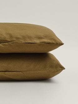 pillowcase in olive