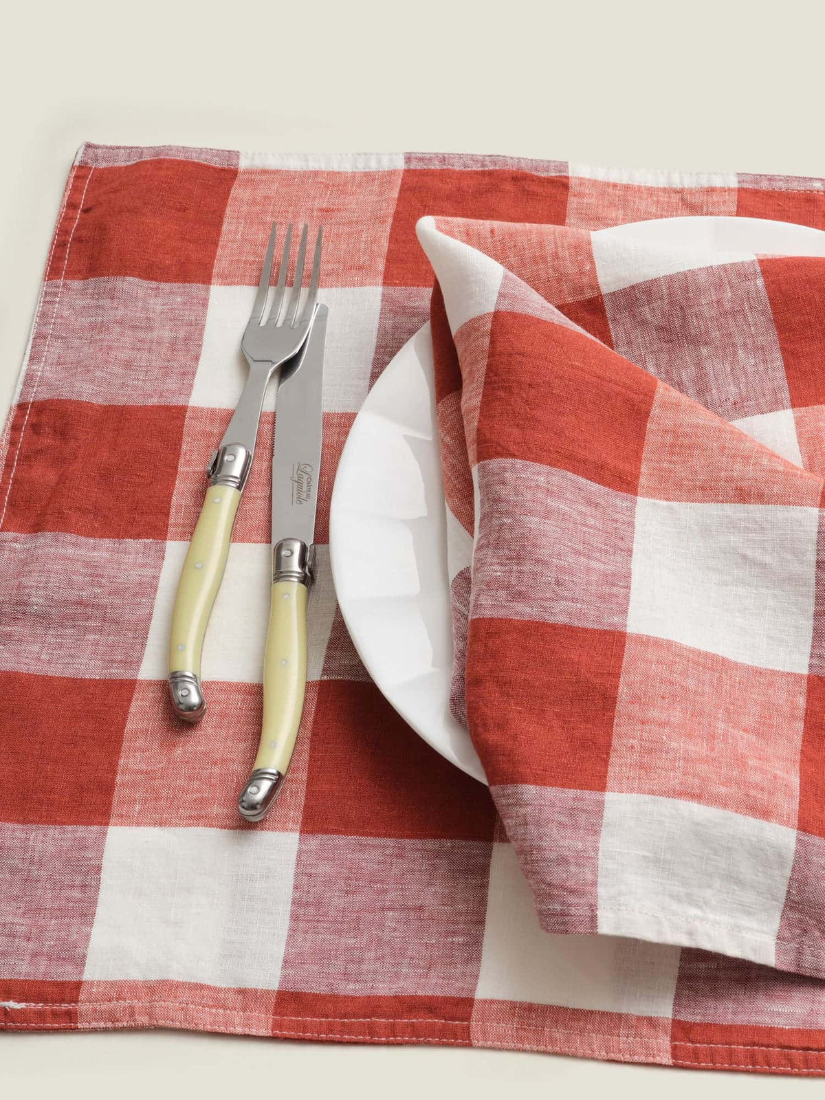 Linen Table Cloth Paprika