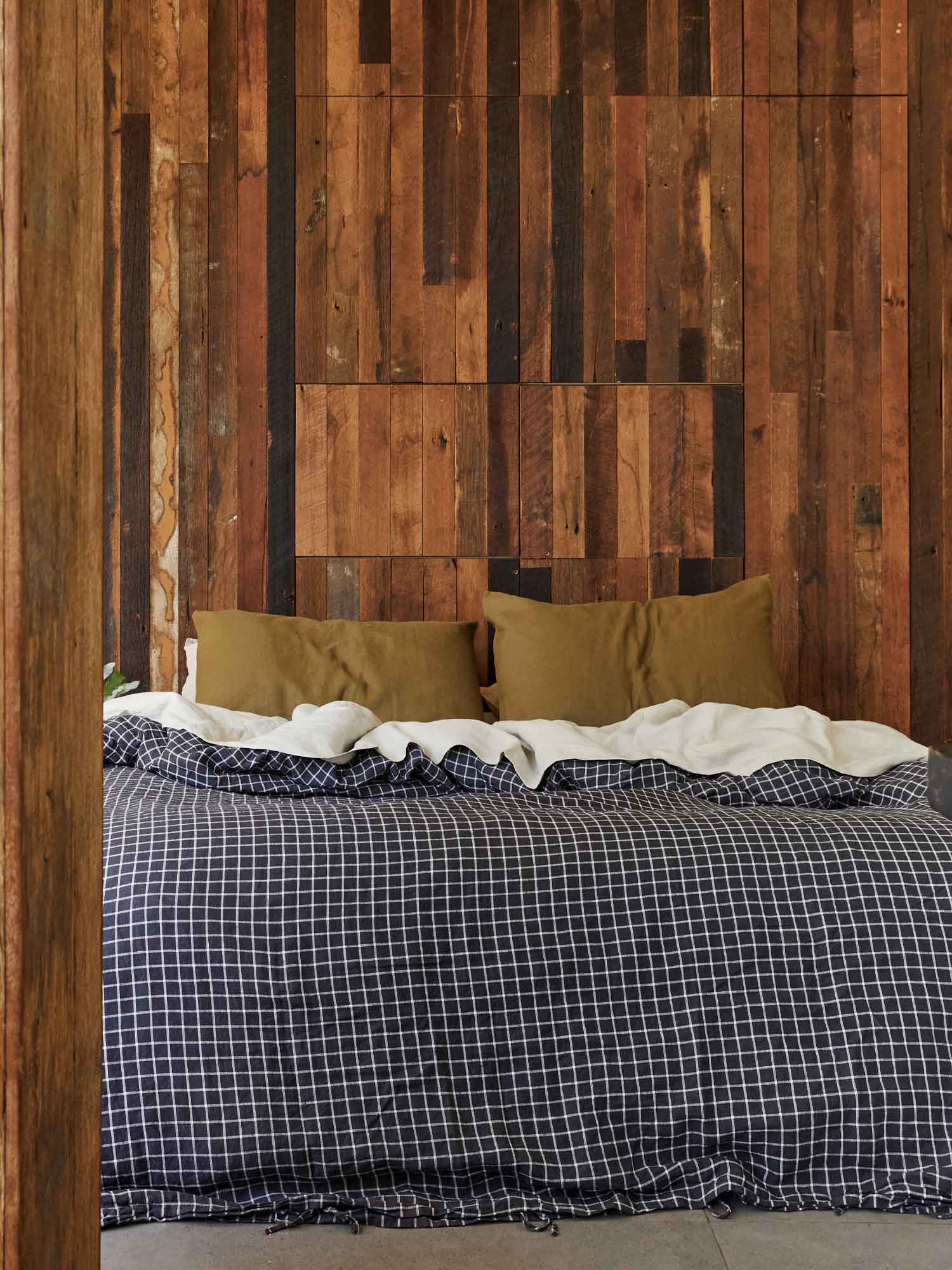 French Navy French Linen Duvet Cover Carlotta+Gee