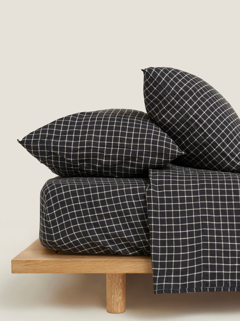 Linen Euro Pillowcase French Navy