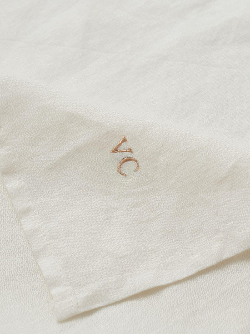 Embroidered Linen Napkin Rice