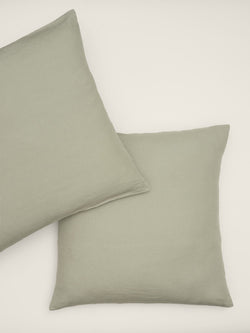 Linen European Pillowcases in Sage