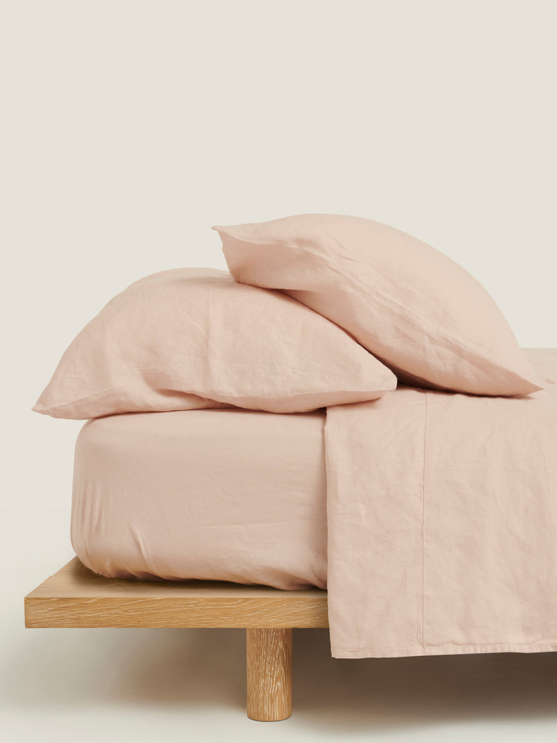 Bed Fitted Sheet in Blush