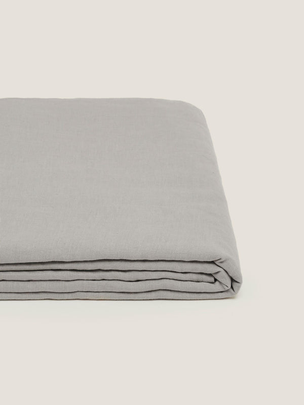 Linen Flat Sheet in Cloud