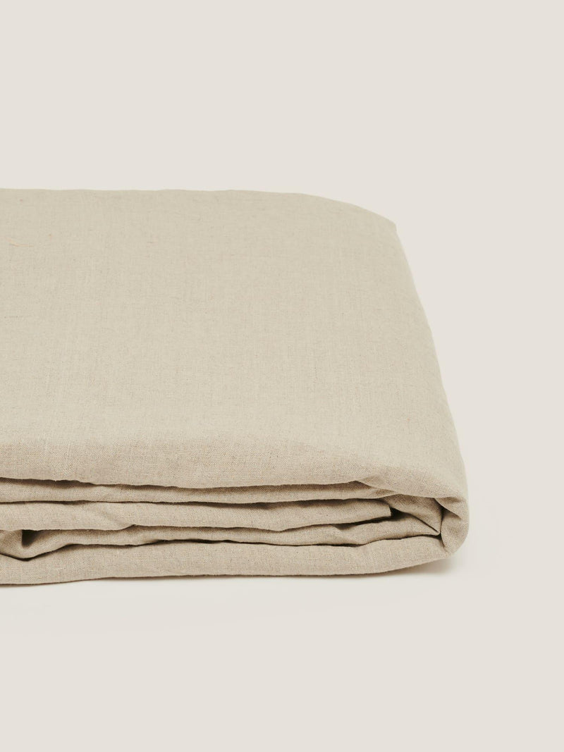 Linen Flat Sheet in Natural