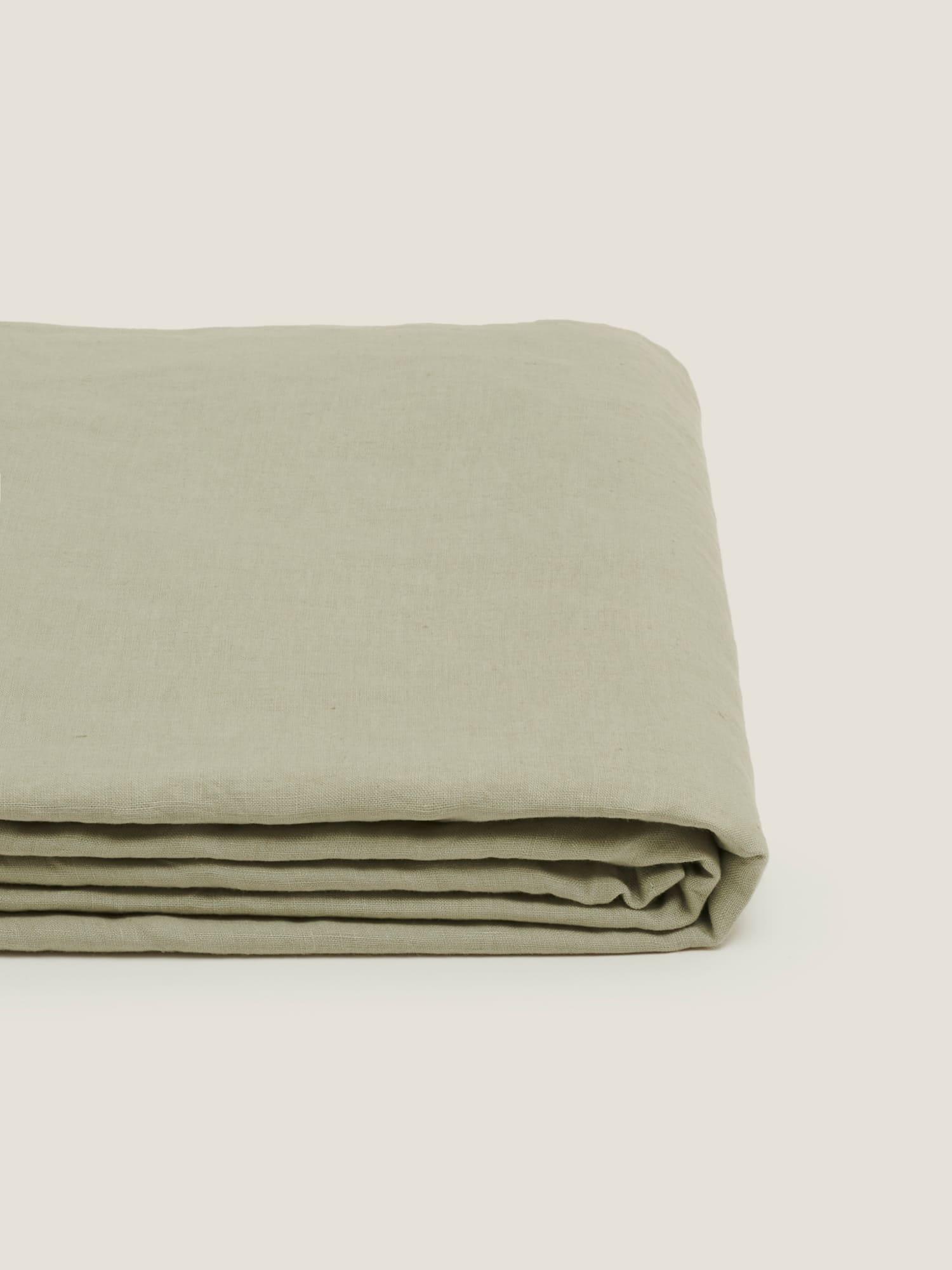 Linen Flat Sheet Sage
