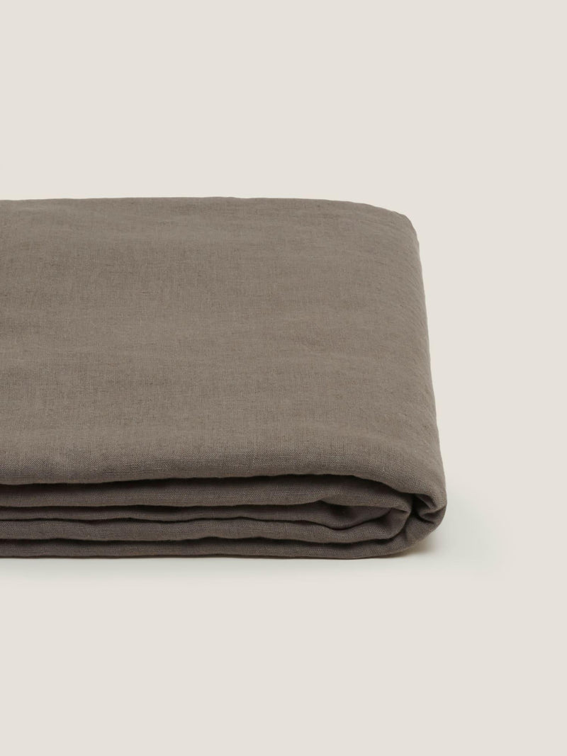 Linen Flat Sheet in Storm