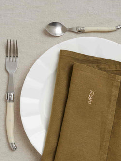 Linen Napkins in Olive