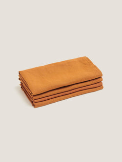 Linen Napkin Set in Tobacco