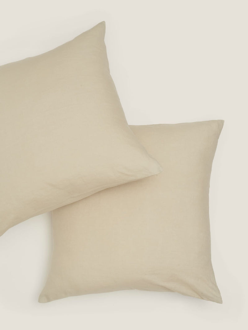 European pillowcase in Sand