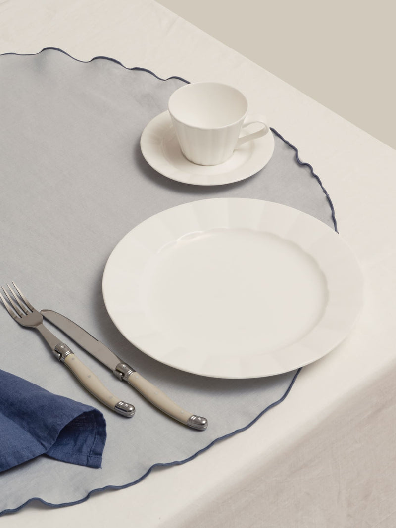 linen placemat in mist