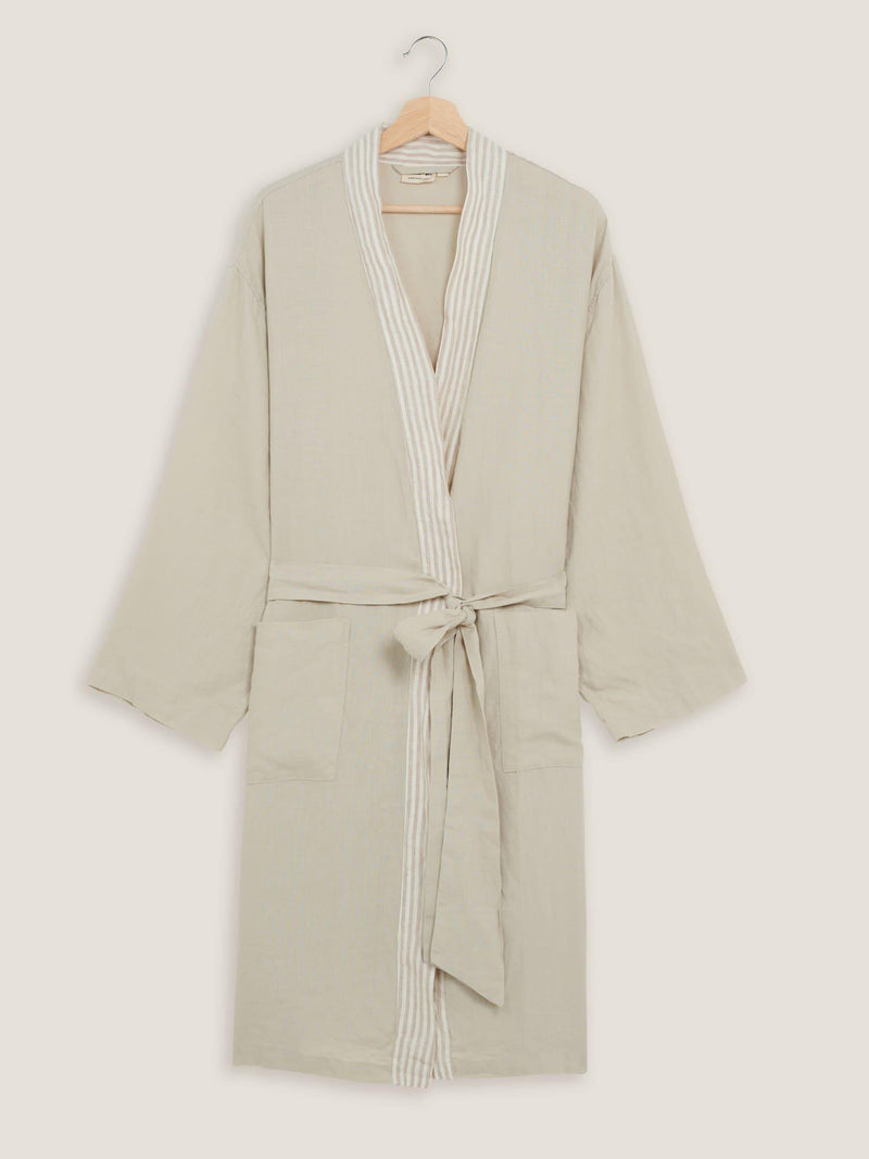 Linen Robe Sand