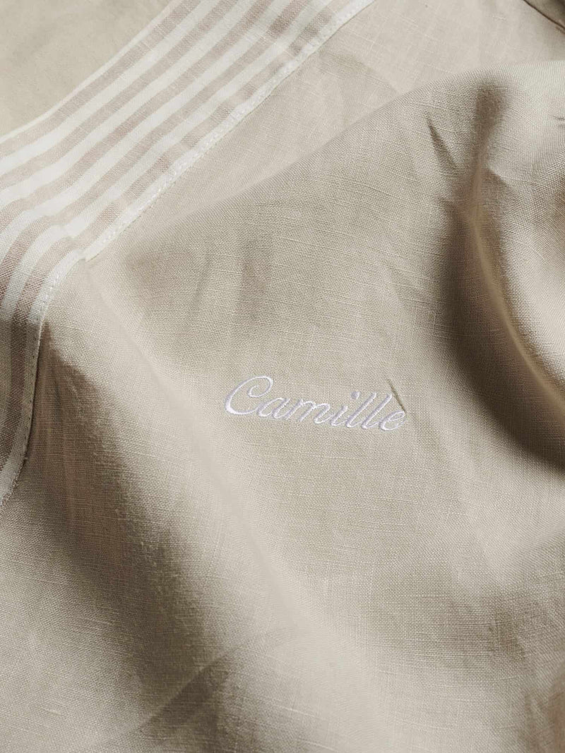 Custom Linen Robe in Sand