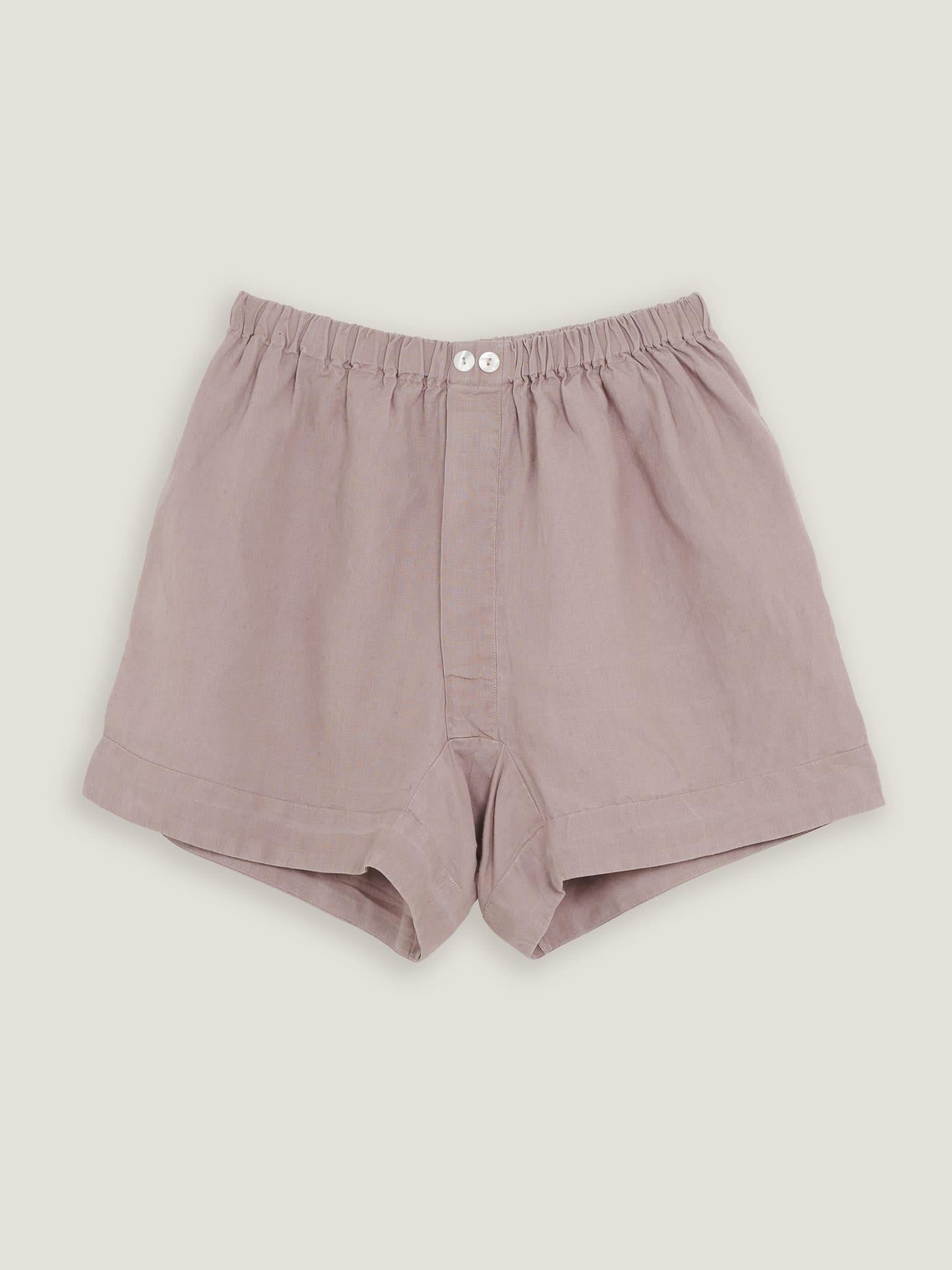 Linen Shorts in Rosa