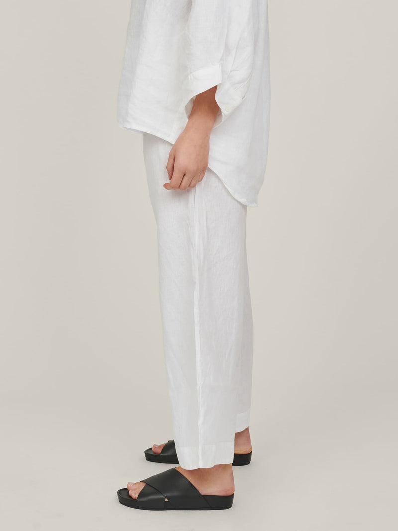 linen pants in white