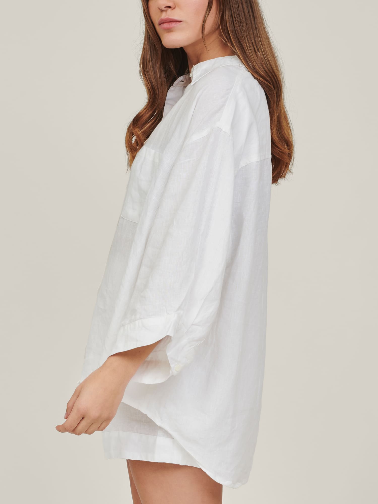 linen shirt in white