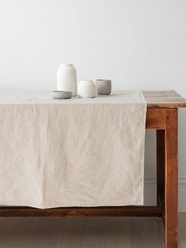 Linen Tablecloth in Sand